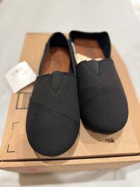 EasyUSA Women's Black Canvas Alpargata Slip-On Shoes